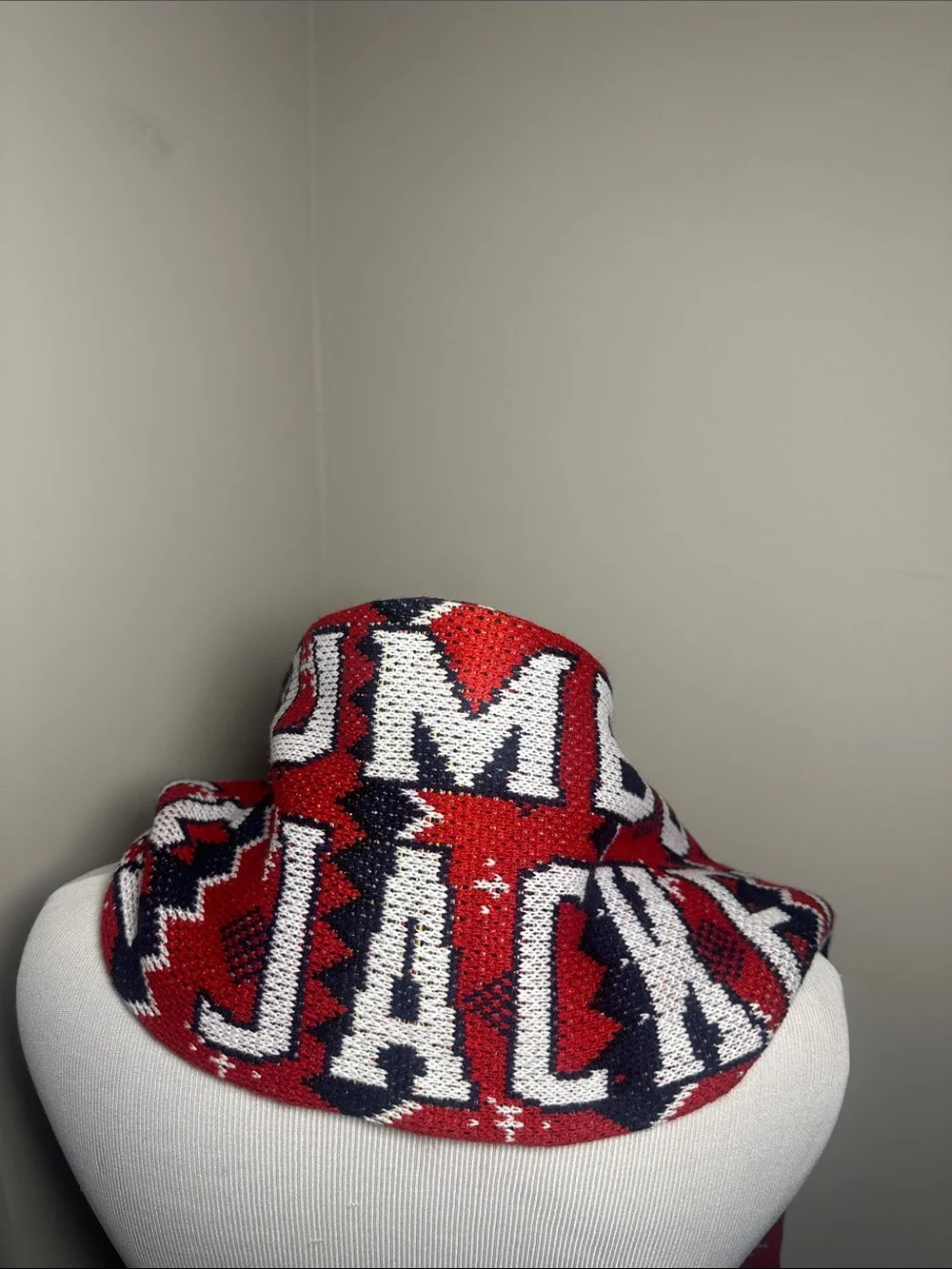 Columbus Blue Jackets Red & Navy Knit reversible Scarf